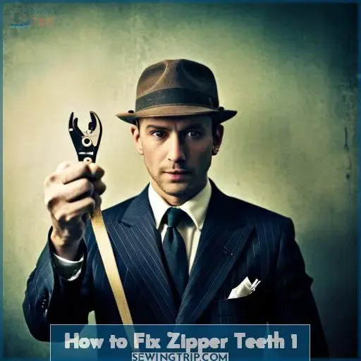 how to fix zipper teeth 1