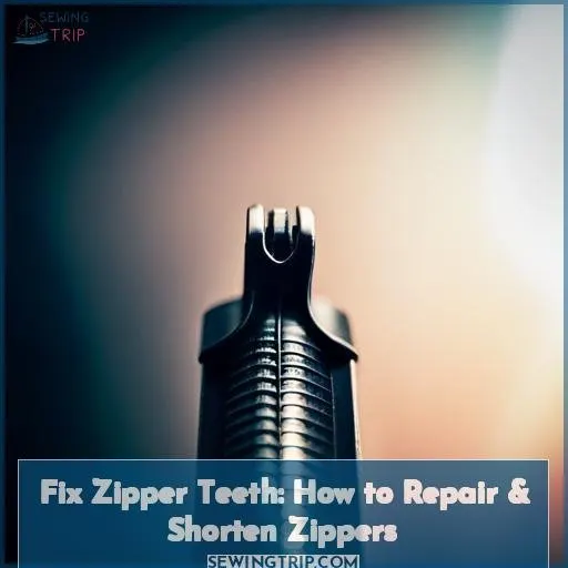 how to fix zipper teeth