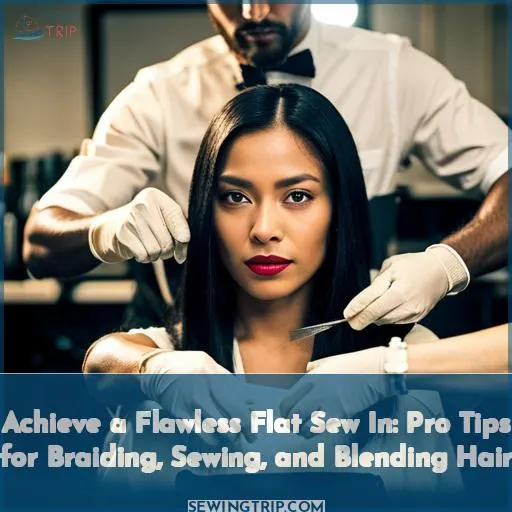 how to get a flat sew in