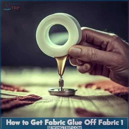 how to get fabric glue off fabric 1