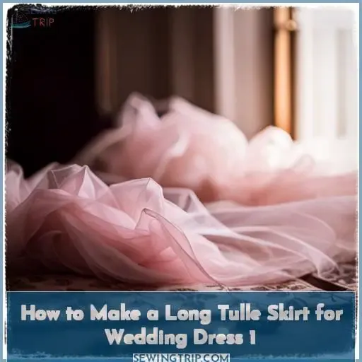 how to make a long tulle skirt for wedding dress 1