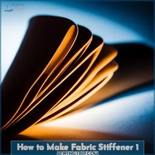 how to make fabric stiffener 1