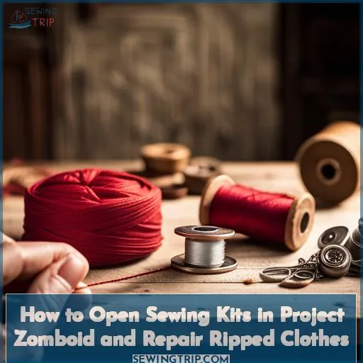 how to open sewing kit project zomboid