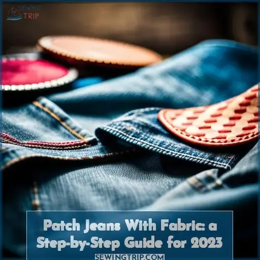 how to patch jeans with fabric