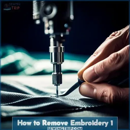 how to remove embroidery 1