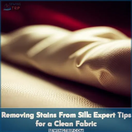 how to remove stains from silk fabric
