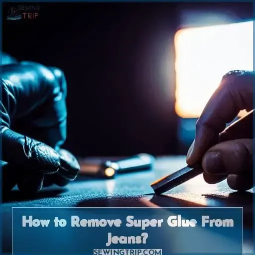 How To Remove Super Glue From Jeans