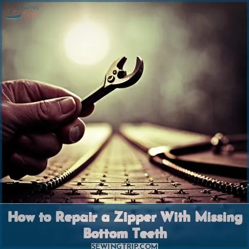 How to Repair a Zipper With Missing Bottom Teeth
