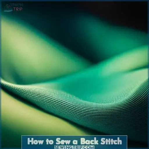 How to Sew a Back Stitch