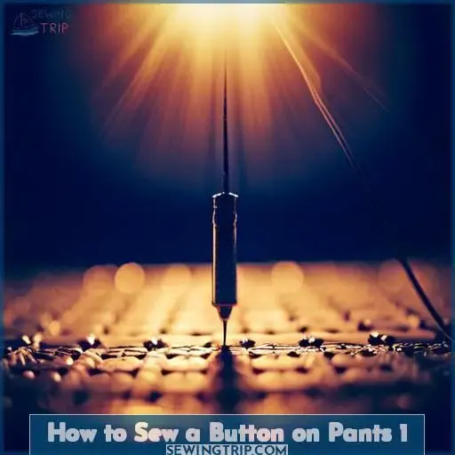 how to sew a button on pants 1