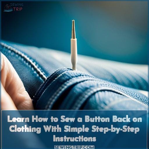 Learn How to Sew a Button Back on Clothing with Simple Step-by-Step ...