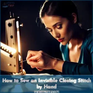 how to sew a closing stitch