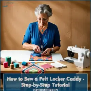 how to sew a locker caddy