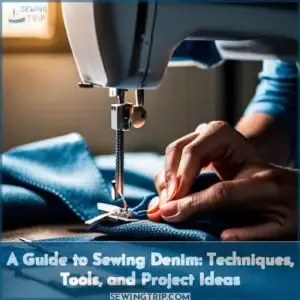 how to sew denim