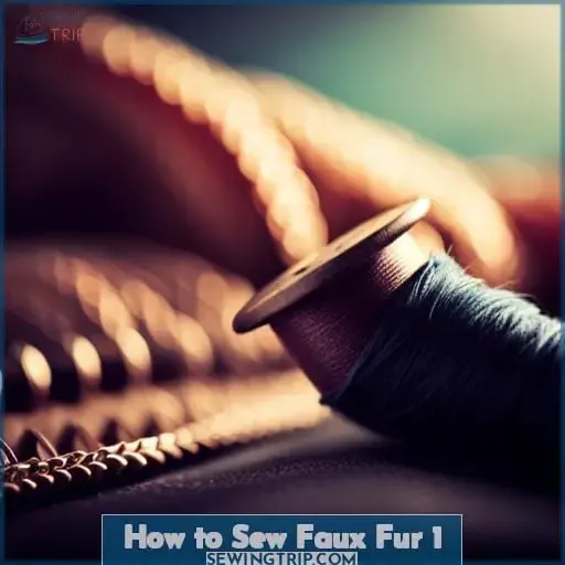 how to sew faux fur 1