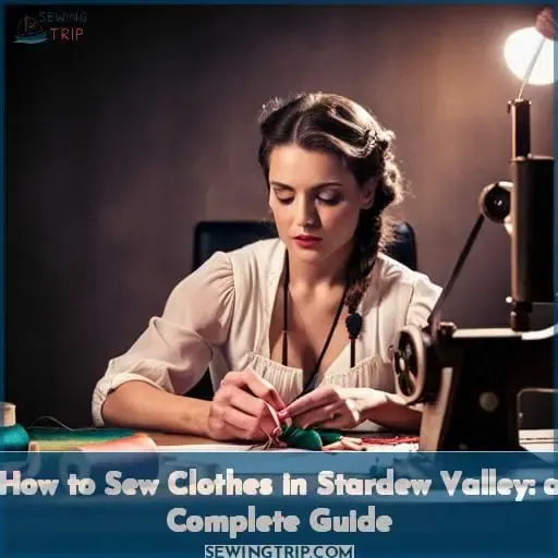how to sew in stardew valley