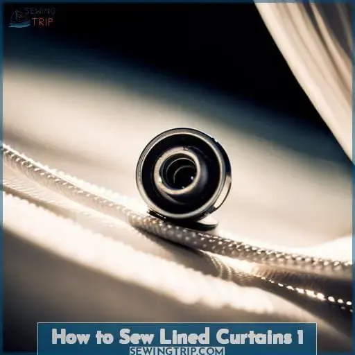 how to sew lined curtains 1