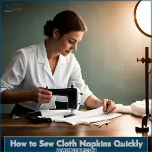 how to sew napkins