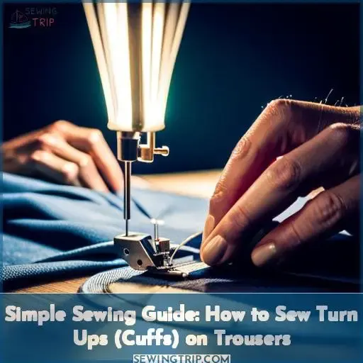how to sew turn ups