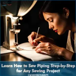 how to sewing piping