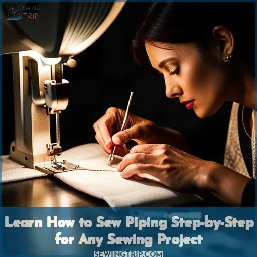 how to sewing piping
