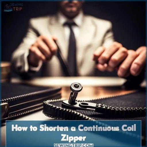 How to Shorten a Continuous Coil Zipper