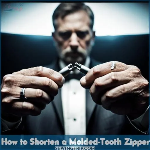 How to Shorten a Molded-Tooth Zipper