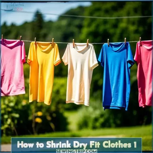 how to shrink dry fit clothes 1