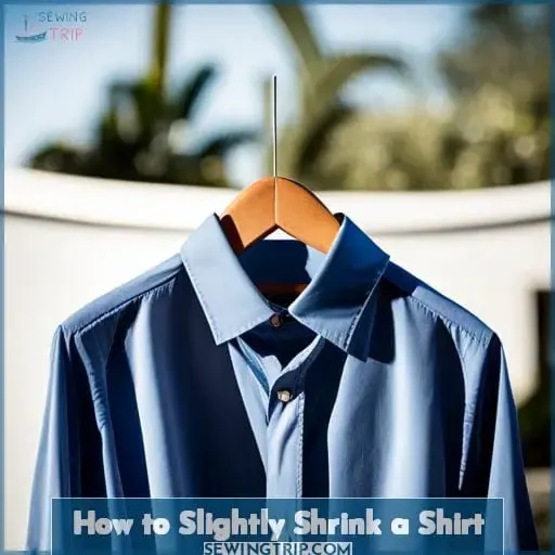 How to Slightly Shrink a Shirt