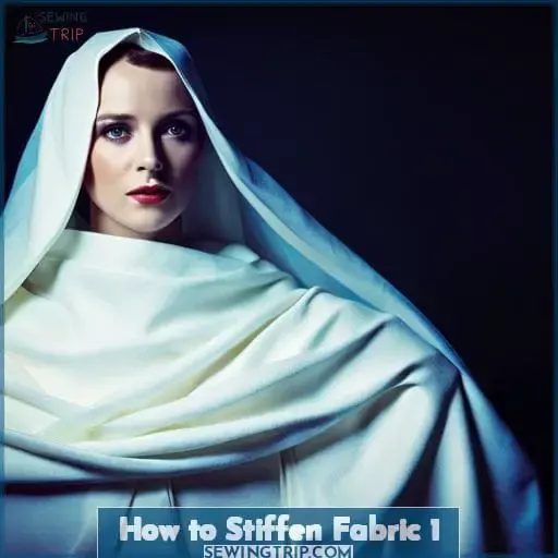 how to stiffen fabric 1