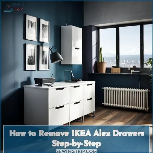 how to take drawers out of ikea alex drawers
