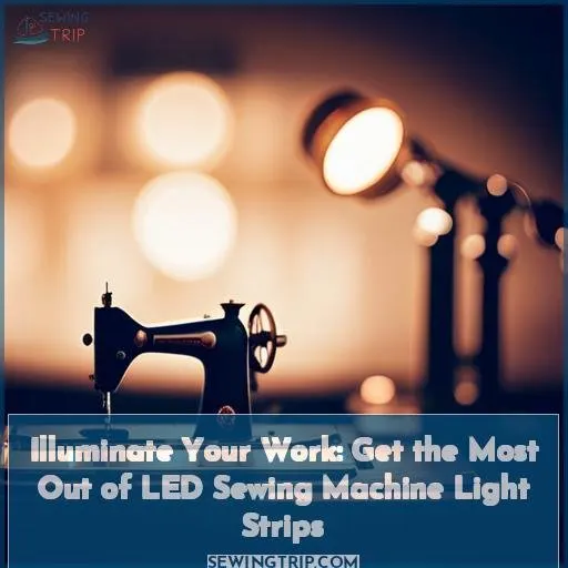 illuminate your work with an led sewing machine light strip