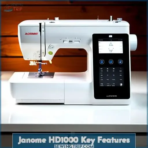 Janome HD1000 Key Features