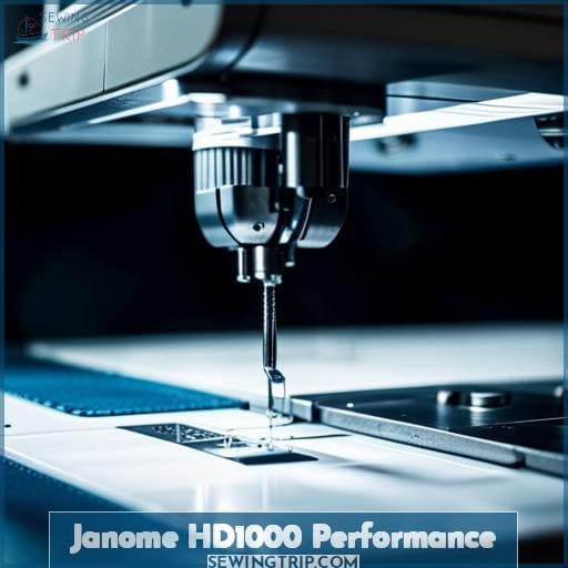 Janome HD1000 Performance