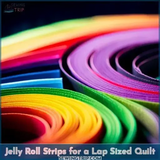 Jelly Roll Strips for a Lap Sized Quilt