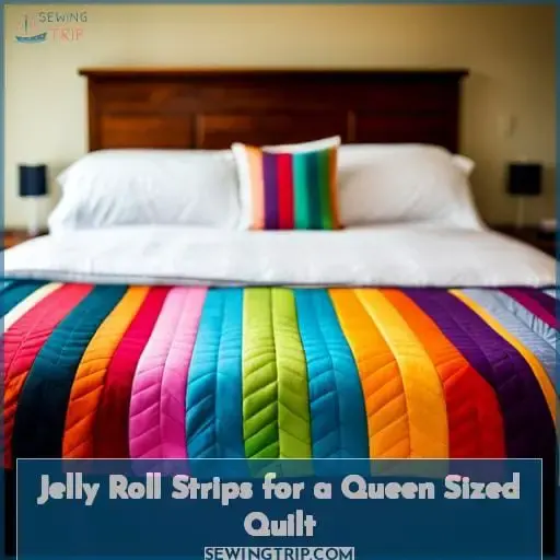 Jelly Roll Strips for a Queen Sized Quilt
