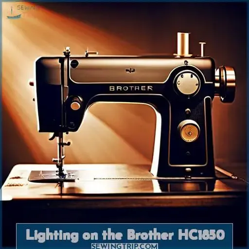 Lighting on the Brother HC1850