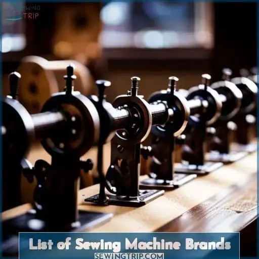List of Sewing Machine Brands