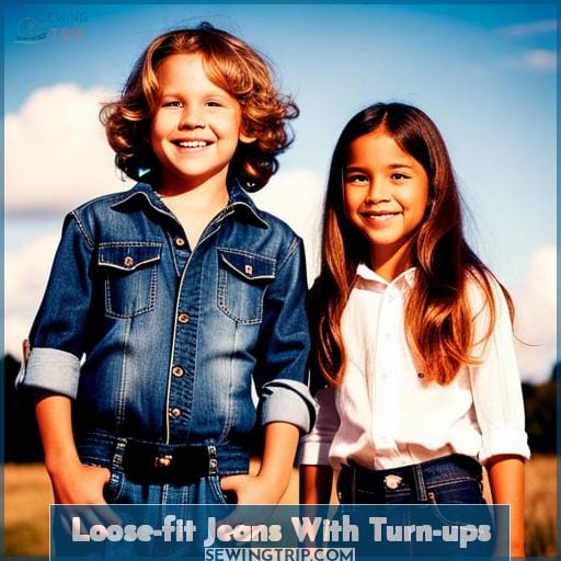 Loose-fit Jeans With Turn-ups Loose-fit Jeans With Turn-ups