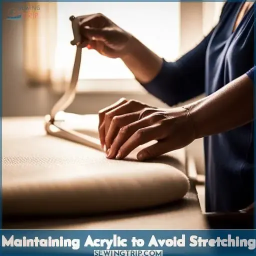 Maintaining Acrylic to Avoid Stretching