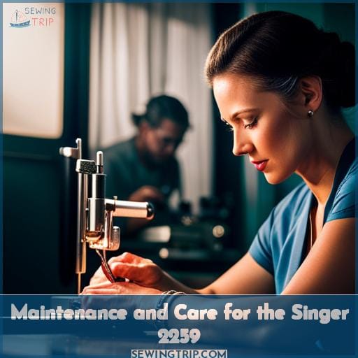 Maintenance and Care for the Singer 2259