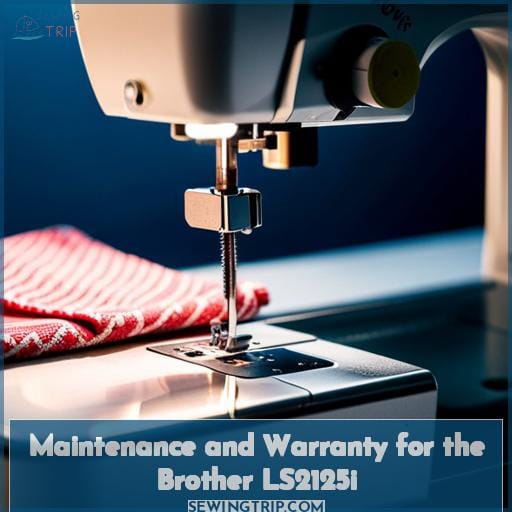 Maintenance and Warranty for the Brother LS2125i