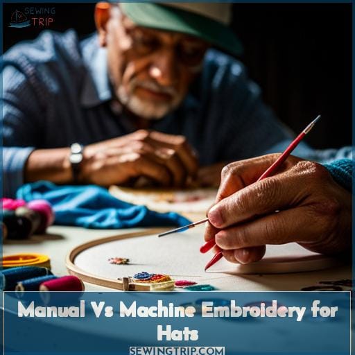 Manual Vs Machine Embroidery for Hats