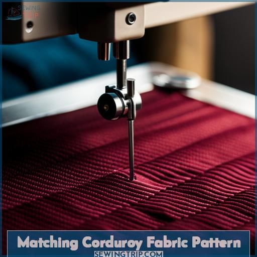 Matching Corduroy Fabric Pattern