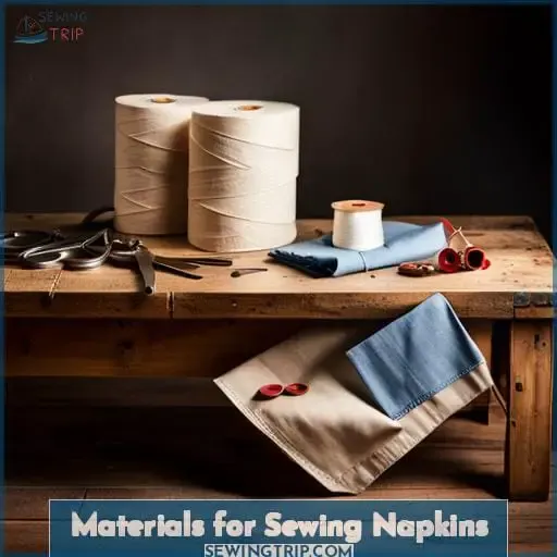 Materials for Sewing Napkins