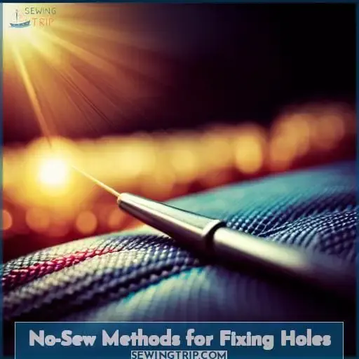 No-Sew Methods for Fixing Holes