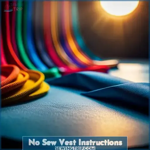 No Sew Vest Instructions