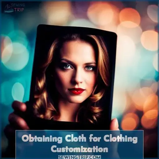Obtaining Cloth for Clothing Customization