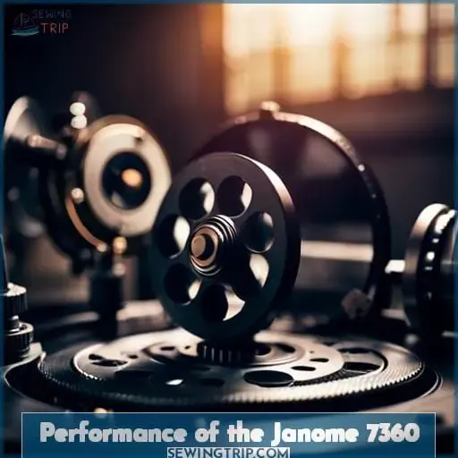 Performance of the Janome 7360