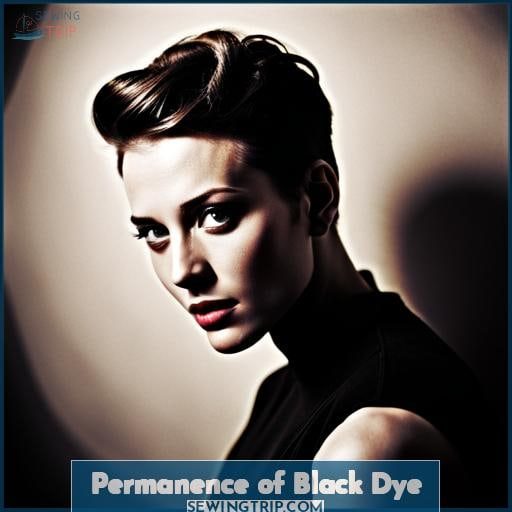 Permanence of Black Dye